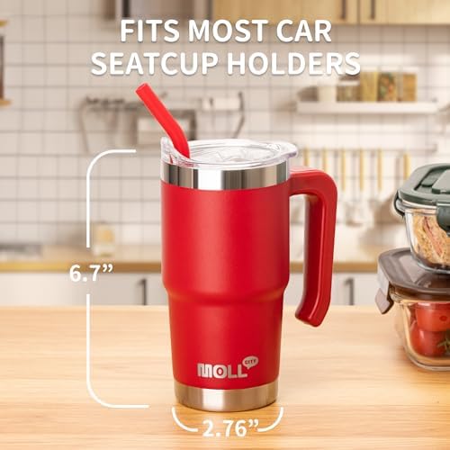 Travel-friendly stainless steel tumbler mug with lid and straw for kids