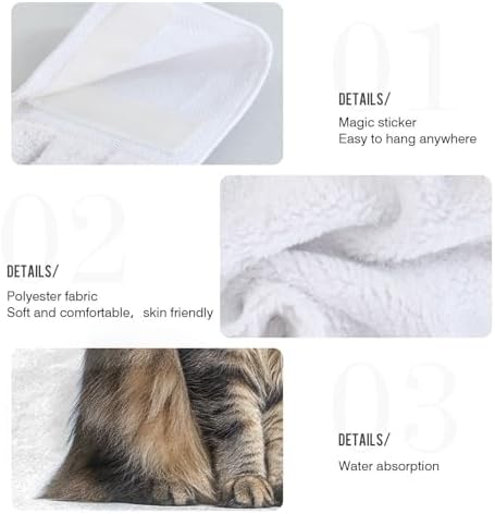 RPLIFE Hand Towels for Kids Set of 2 Cute Maine Coon Cat