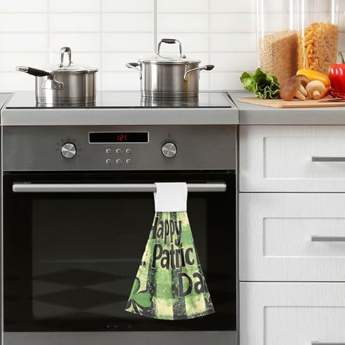 St Patricks Day Soft Hand Towels Twin Pack 182x14inch 100 polyester AbsorbentReusable