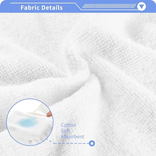 Perfect for Washes Delightful Blue Snowflake Washcloth Set for Baby Adults