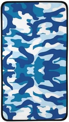 Sky Blue Camouflage Washcloth 16x28 Inch Soft Towel for Bath Kitchen