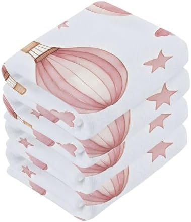 Stunning Watercolor Balloon Washcloth Set