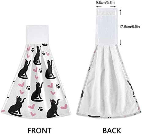 Absorbent Durable Kitchen Hand Towels Set of 2