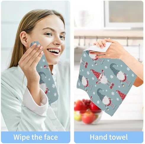 Xigua Christmas Gnome Washcloth Set