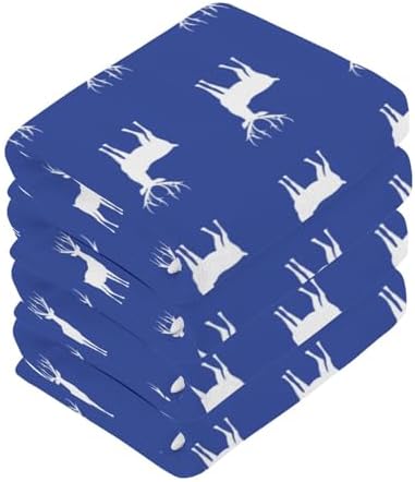 Christmas Reindeer Washcloth 2-Pack for Bath Gym Spa and Beyond
