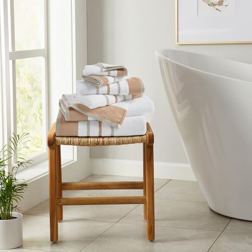Great Bay Home Luxurious Bath Towel Set ClayTaupe