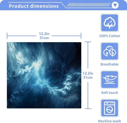 Fast-Drying Galaxy Washcloth Set - Multi-Purpose for Home Use