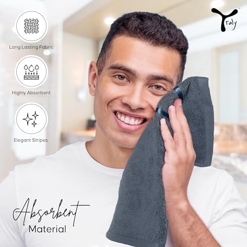 Yraly Luxury Wash Cloths 12 Pack 13x13 Inch