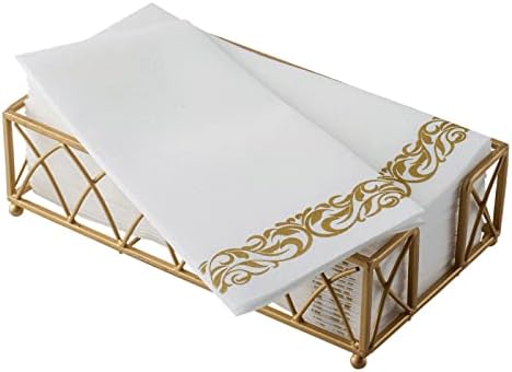 LLYLIKE Disposable Hand Towel with Gold Pattern