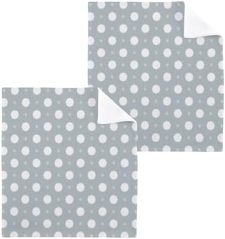 Luxury Polka Dot Washcloth Set