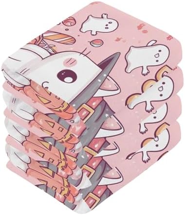 Cute Cat Witch Hat Washcloth Set