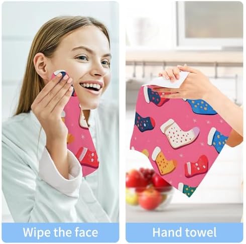Elegant Christmas Washcloth Set for Fast Drying