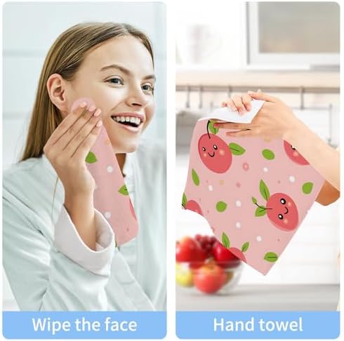 Cute Cherry Washcloth Set