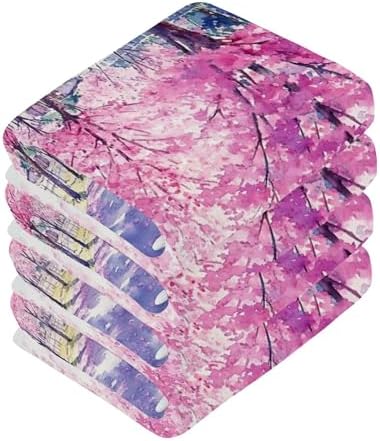 Cherry Blossom Washcloth Set - Fast Drying Multi-Purpose Towels