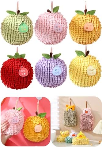 Fruit Animal Hand Towels 6-Piece Set