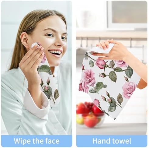 Delightful Xigua Roses Washcloth Set