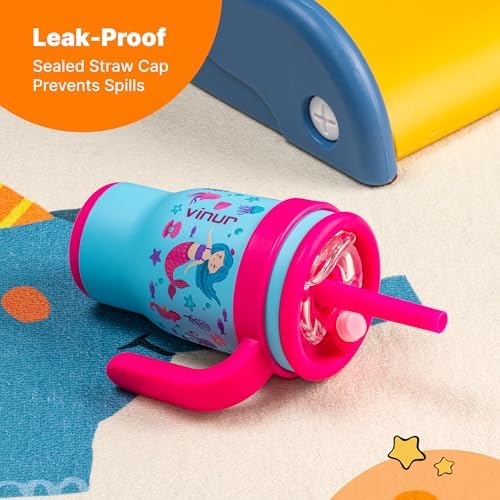 Kids Travel Stainless Steel Tumbler with Straw