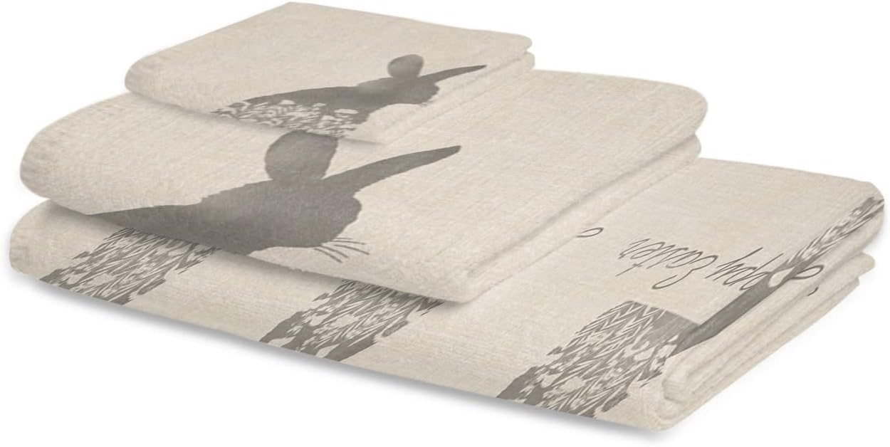 Delight your bathroom with our bunny towel set