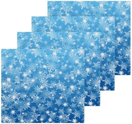 Adorable Christmas Snowflakes - Soft Reusable Washcloths
