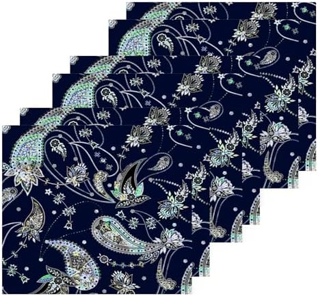 Paisley Washcloth Set for Fast Drying Perfect for Home Use