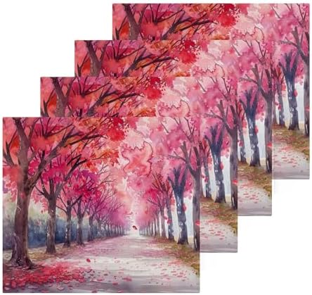 Blooming Flower Trees Washcloth Set
