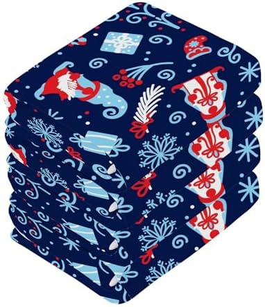 Xigua Christmas Gnomes Washcloth Set 2-12 Pcs