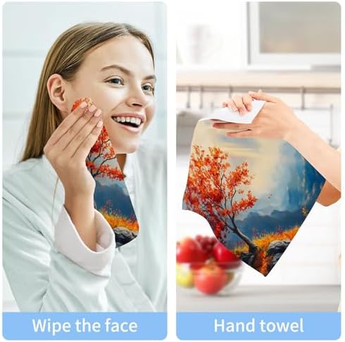 Perfect Xigua Autumn Tree Washcloths