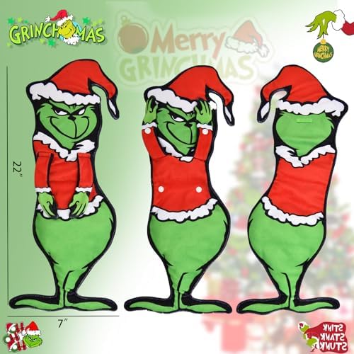Fun Grinchy-Shaped Christmas Hand Towels