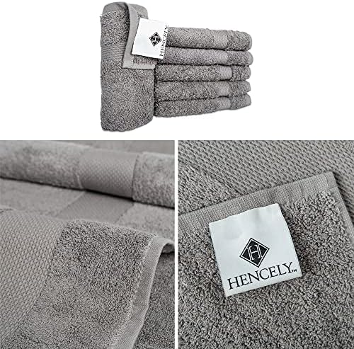 Hencely Premium 6-Pack 12x12 Washcloths
