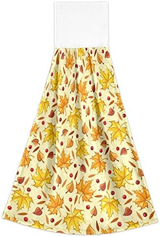 autumn Kitchen Hand Towels 2pc with maple Design