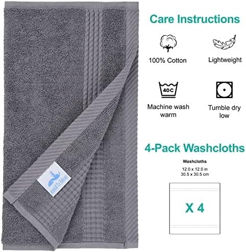 EastNBlue Lara 100 Turkish Cotton Washcloths