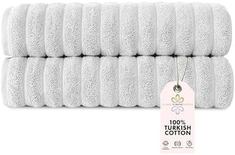Luxury Turkish Cotton Bath Towels Set - 27x54