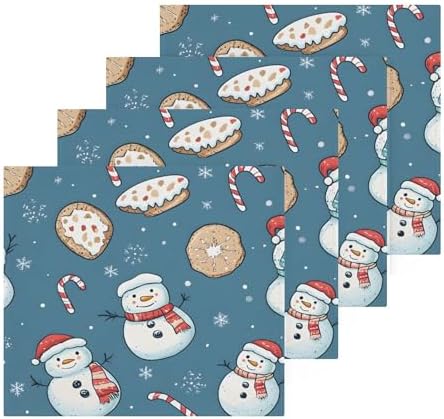 Xigua Snowman Washcloth Set Fast Drying Multi-Purpose