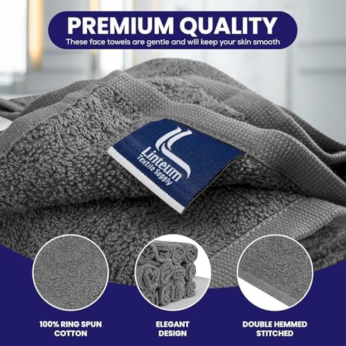 Luxury Soft Microfiber 12x12 Washcloths 12 Pack