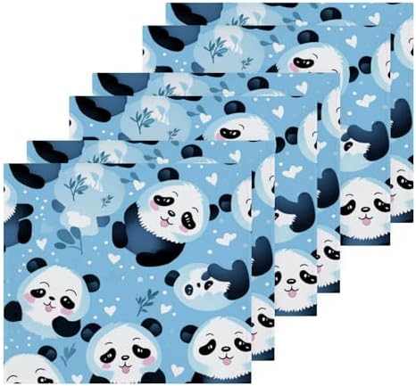 Cute Panda Washcloth 2-Piece Set for Babies Soft Reusable Washable
