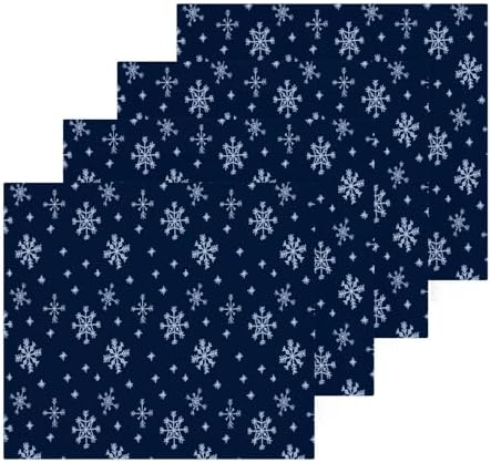Blue Snowflake Washcloth 2 Pack