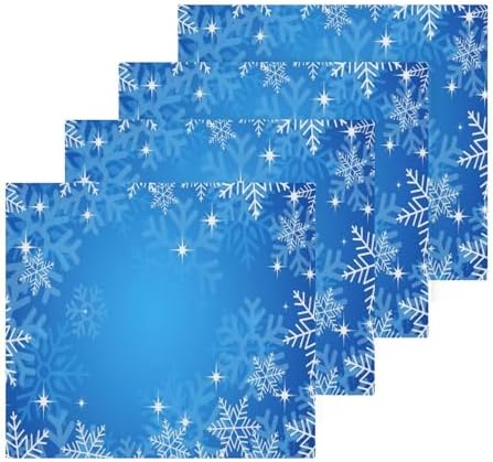 Perfect 1212 Washcloth Set with Snowflake Design