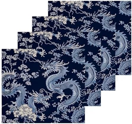 Chinese Dragon Soft Absorbent Washcloth 2-Pack