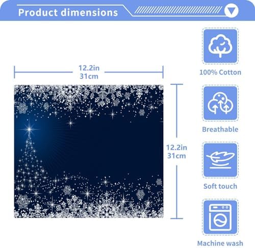 Snowflake Baby Adult Washcloths