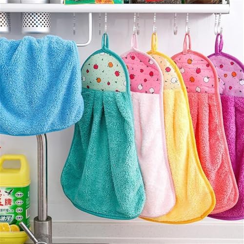 Quick Dry Microfiber Hand Towels with Hanging Loop 3 Pack