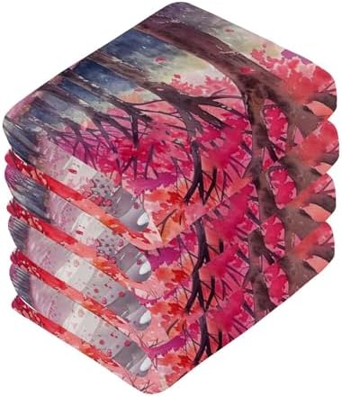 Blooming Flower Trees Washcloth Set