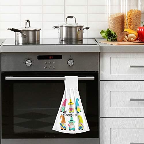 Beach Gnome Kitchen Hanging Hand Towels 100 Poly Fast Dry 2 PC BPls