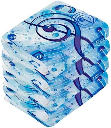 Musical Note Washcloths for Babies