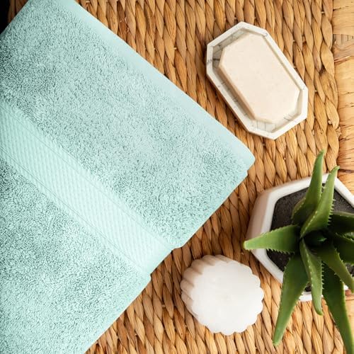 Superior Luxury Egyptian Cotton Pile Bath Towels Set Ultra Soft Plush
