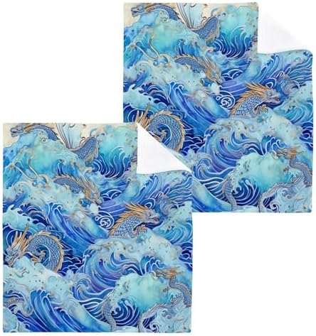 Chinese Dragon Washcloth Pack