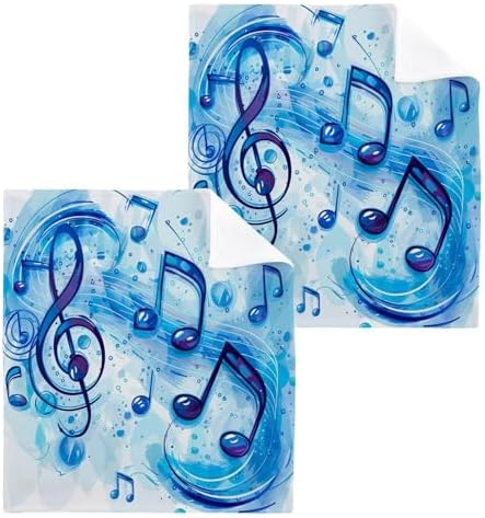 Musical Note Washcloths for Babies