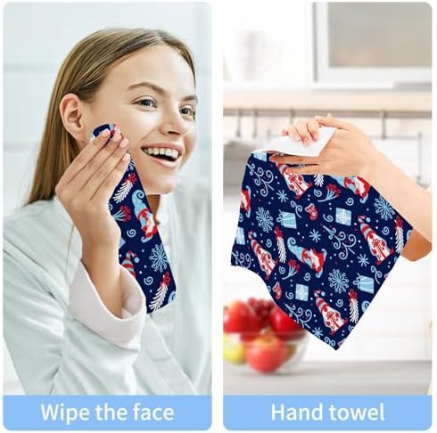 Xigua Christmas Gnomes Washcloth Set 2-12 Pcs