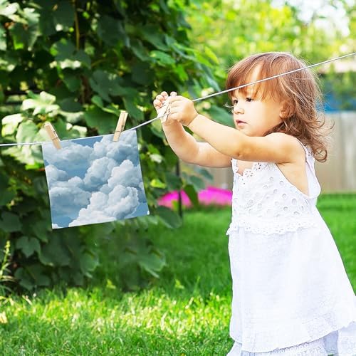 Xigua White Clouds Washcloth Set Fast-Drying Versatile Towels
