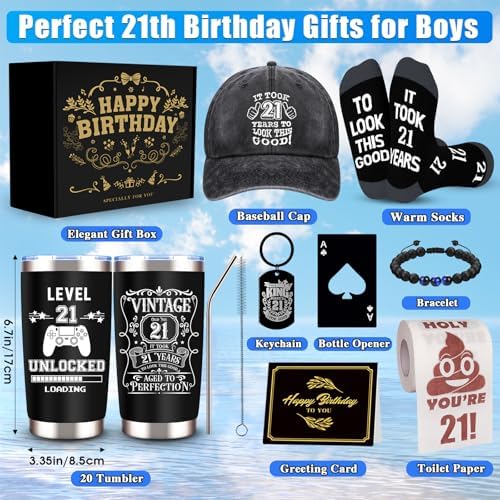9-in-1 21st Birthday Party Set for Boys