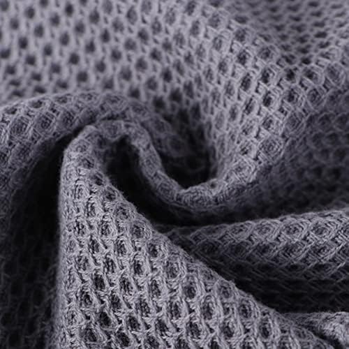 Alipis Waffle Weave Washcloth Set 32x32cm Cotton Face Towel Ultra Soft